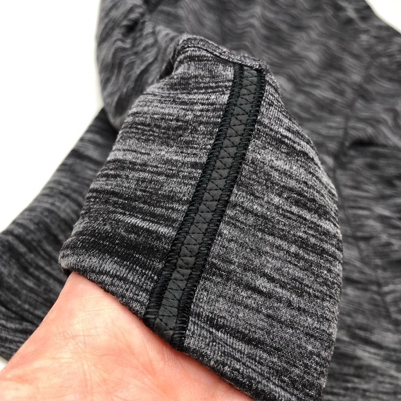 LULULEMON Runderful Grey Heathered Black Pocket Long Sleeve Active Top SIZE 4 - Picture 13 of 16